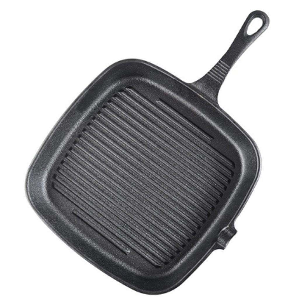YNIYUJKL Cast Iron Steak Skillet Grill Pan Nonstick Steak Frying Pan Home Garden Wok Pan Induction Cooker For Gas Stoves And
