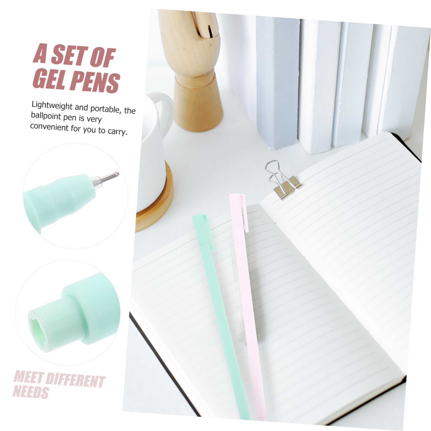 Penna Gel Carina 0, 5 Plastico 40pezzi per Scrivere Festa Scuola Decor
