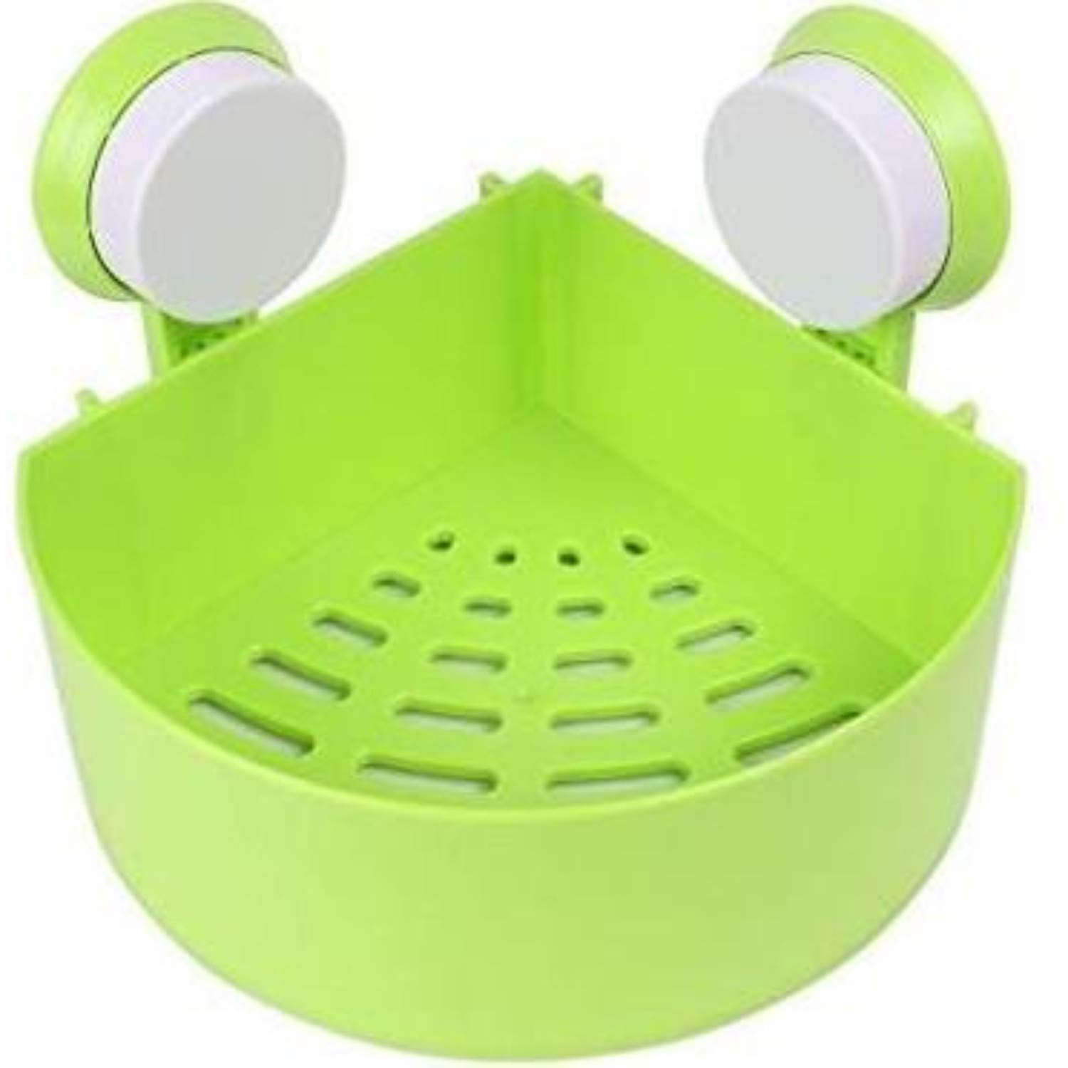 Dvijisha Plastic Kitchen Sink Sponge Storage Organizer Holder Triangle Soap Holder Adhesive Vacuum Suction Wall Mounted Triangle Bathroom Shelf Rack (1-pcs, Multi Color) (B0D98KCW8F) Amazon Price History, Amazon Price Tracker