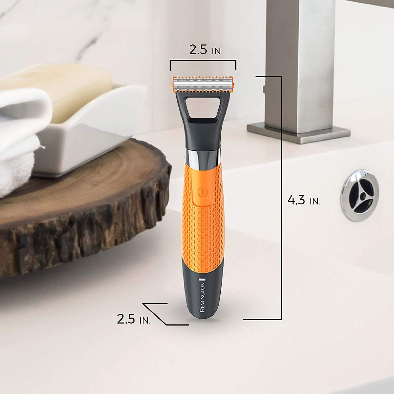Remington Trymer do brody męski Durablade MB050 (golarka 0,2 mm + 4 grzebienie samochodowe, do użytku na mokro i na sucho, akumulator litowy, funkcja ładowania przez USB, w zestawie kabel + wtyczka)