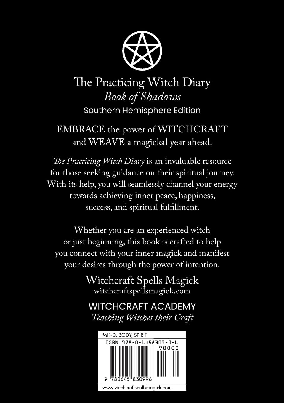 The Practicing Witch Diary - Book of Shadows - 2025 - Southern Hemisphere