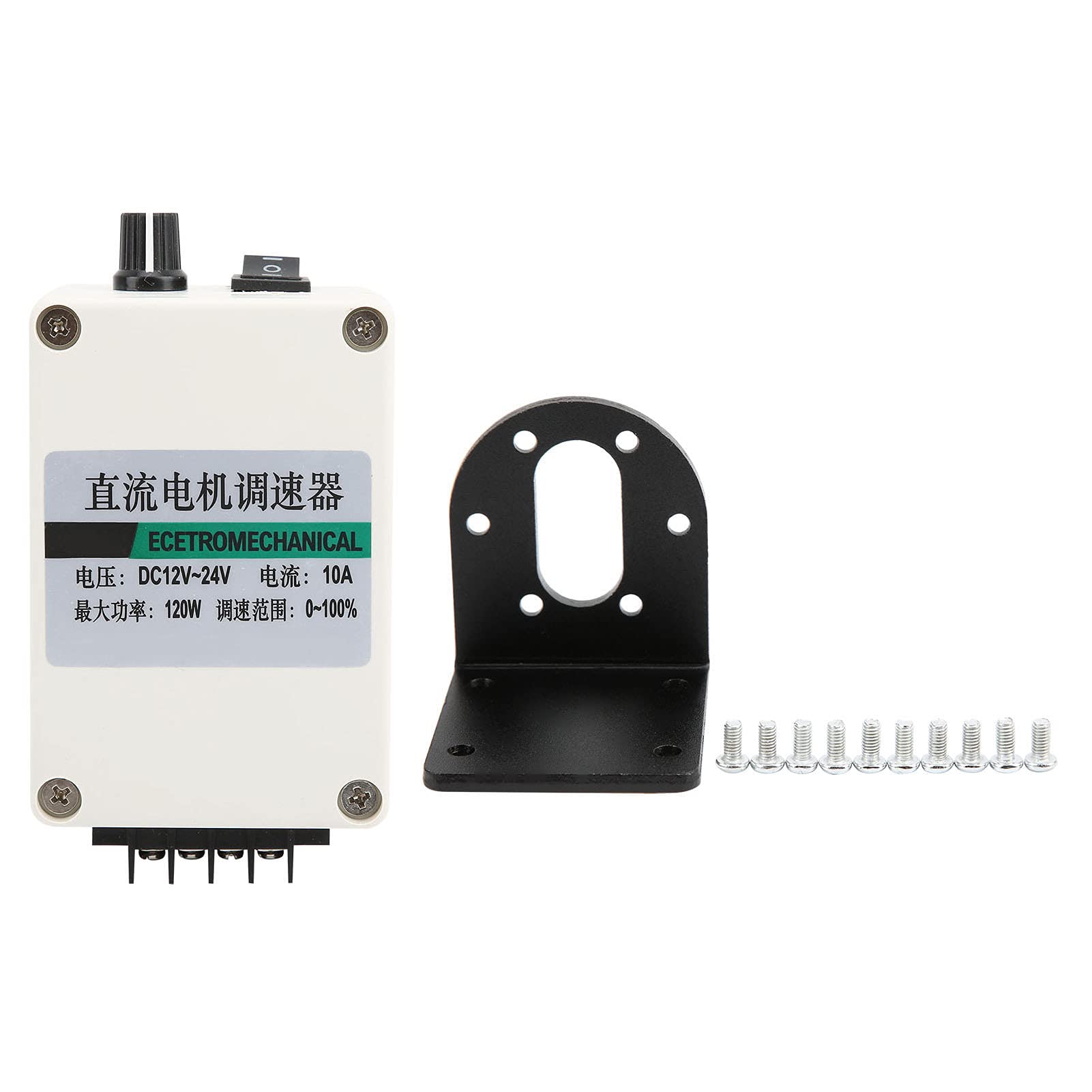 XD – 37GB520 Gleichstrom-Getriebemotor mit Halterung, 12 V Mikromotor mit niedriger Drehzahl, einstellbare Drehzahl, drehbar im Uhrzeigersinn und gegen den Uhrzeigersinn, mit (300 U/min)
