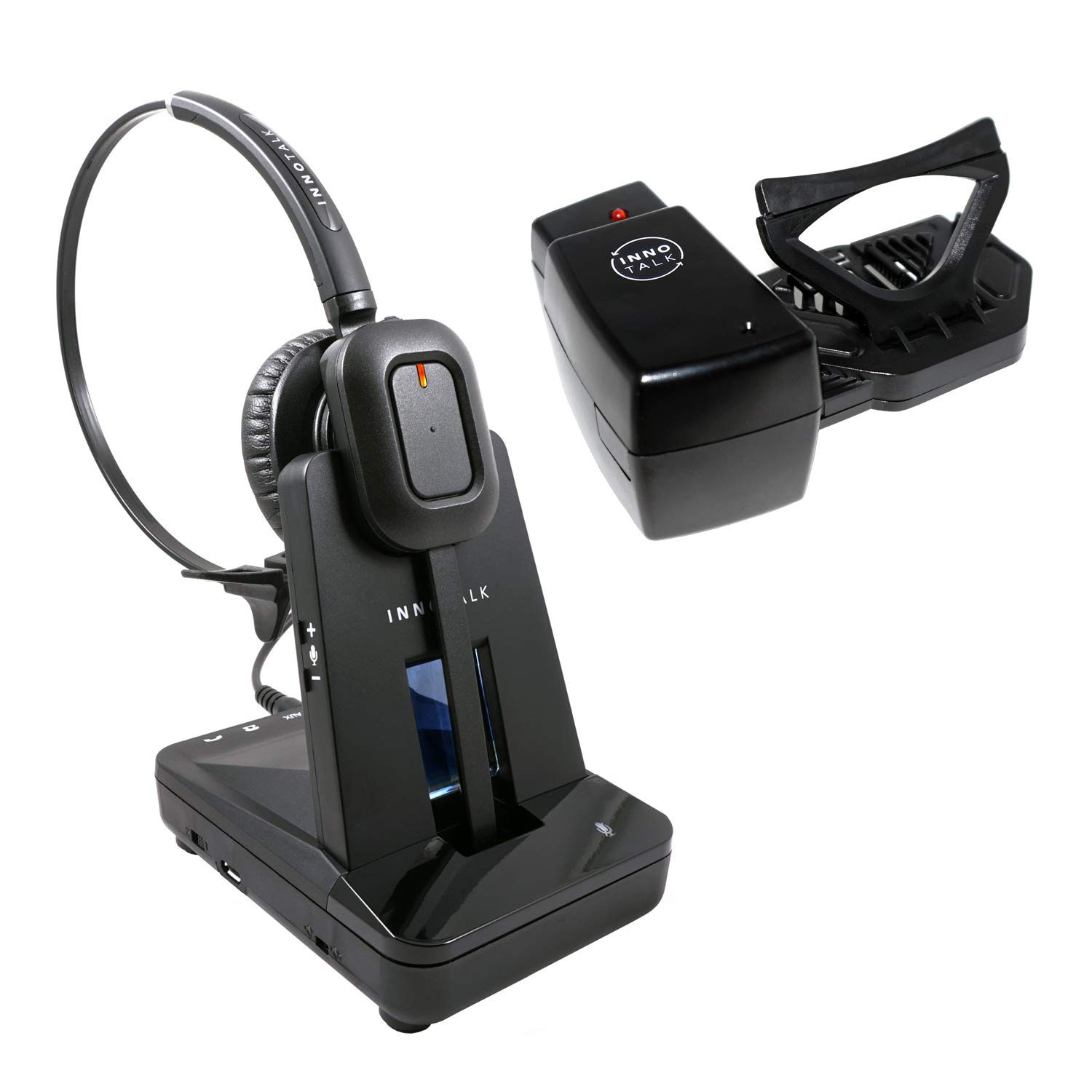 Buy Wireless Headset for Desk Phone with Remote Hook ON and Off Handset