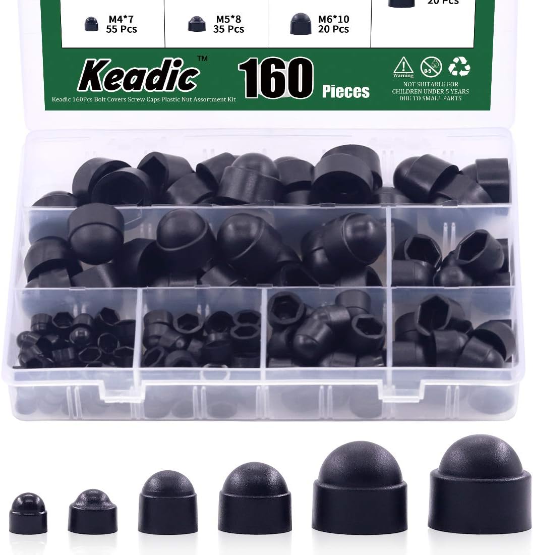 20 Pieces Nut Protection Cover Hex Nut Protection Caps Dome