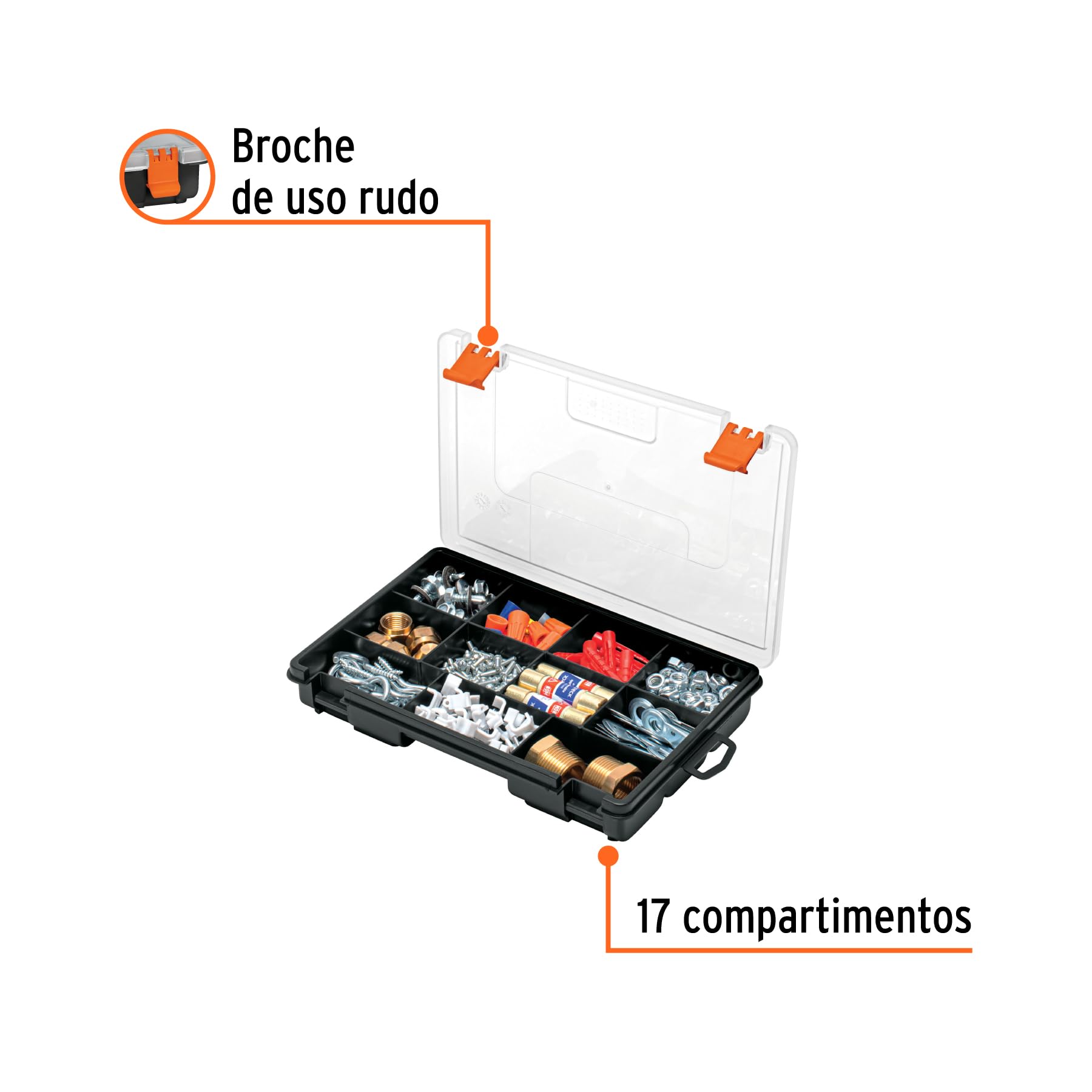 Truper org-11 9" scatola di immagazzinaggio organizzatore