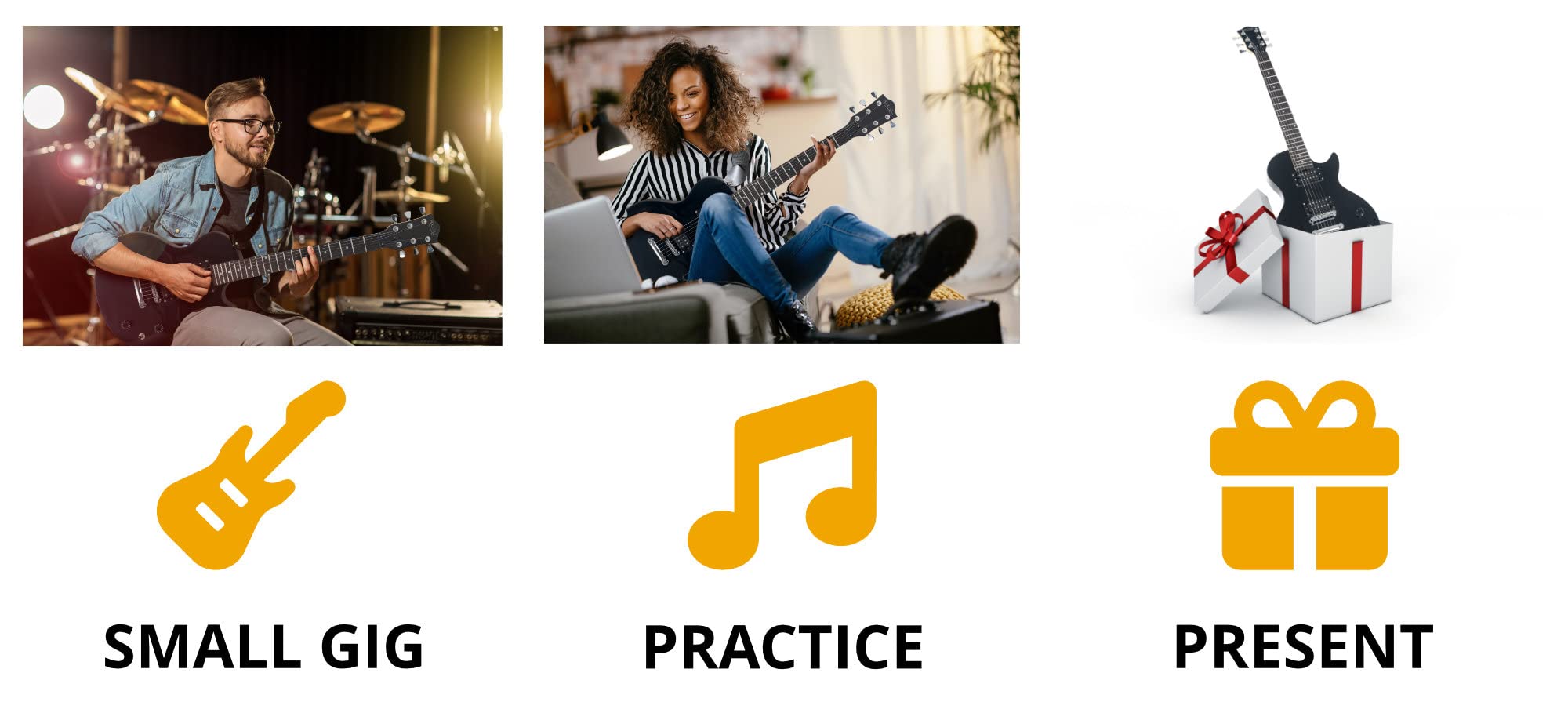 Rocktile Banger's Pack Set Complet Guitare Électrique Single Cut Noir (Ampli, Housse, Câble, Sangle, Médiators, Cordes de Rechange et Cours avec CD/DVD)