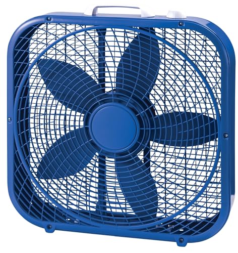 BescZepH 20' Weather Resistant Box Fan, with 3-Speeds, 22' H(Color:Blue)