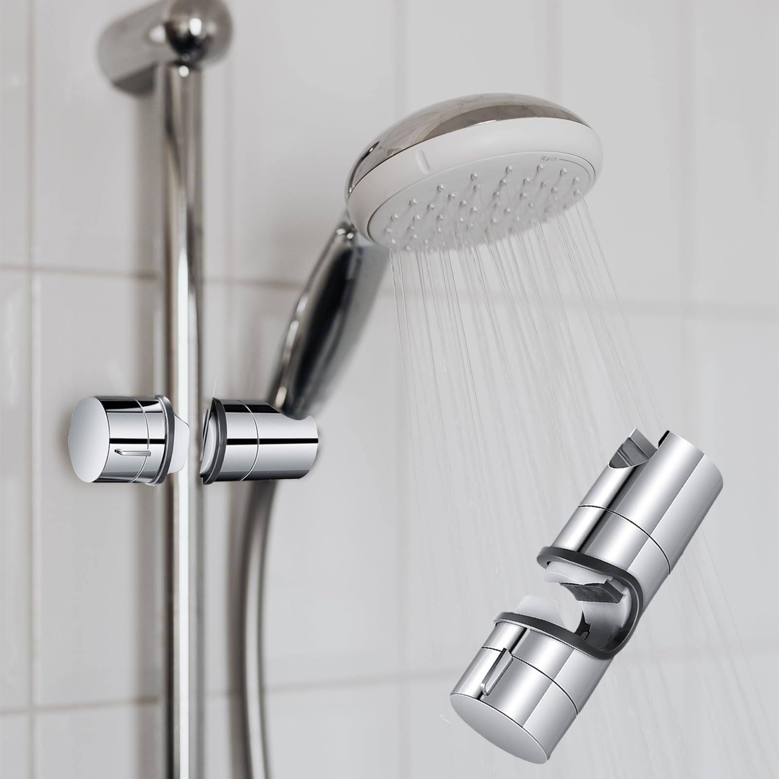 Sealskin Splash Support Coulissant Pour Barre De Douche 25mm Chromé