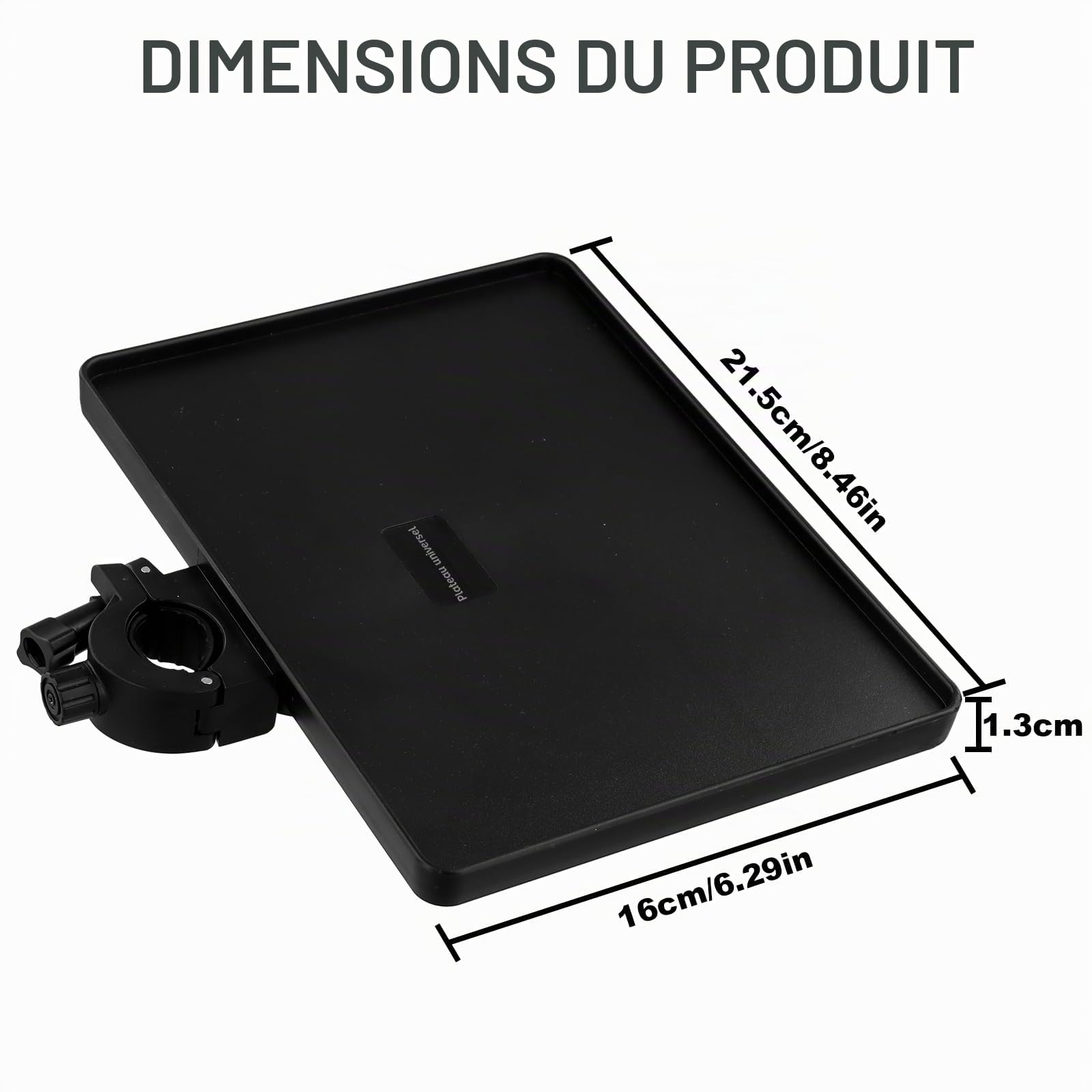 Plateau de Support de Micro Réglable, Plateau de Microphone pour Partitions de Musique, Support Micro pour Diffusion en Direct, Micro sur Pied pour Enregistrement