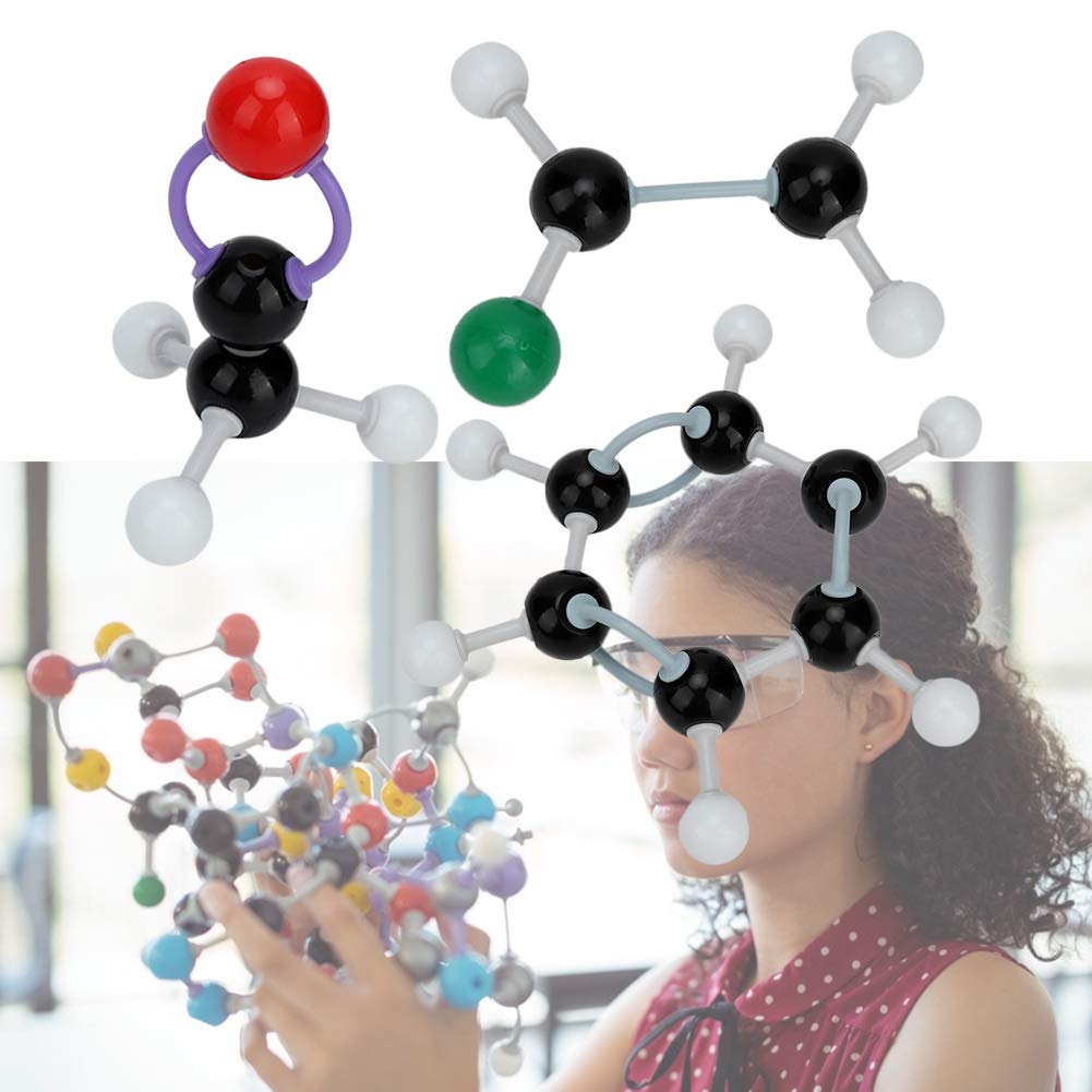Wakects Modello Molecolare, Kit di Struttura per Biochimica Inorganica Organica Molecolare da 267 Pezzi, per Lezioni di Chimica degli Studenti degli Insegnanti