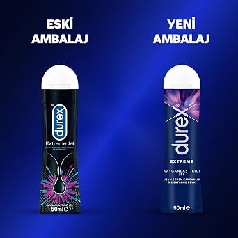 Durex Extreme 30's Delayed and Serrated Condom & Durex Extreme Lubricant Gel 50 ml