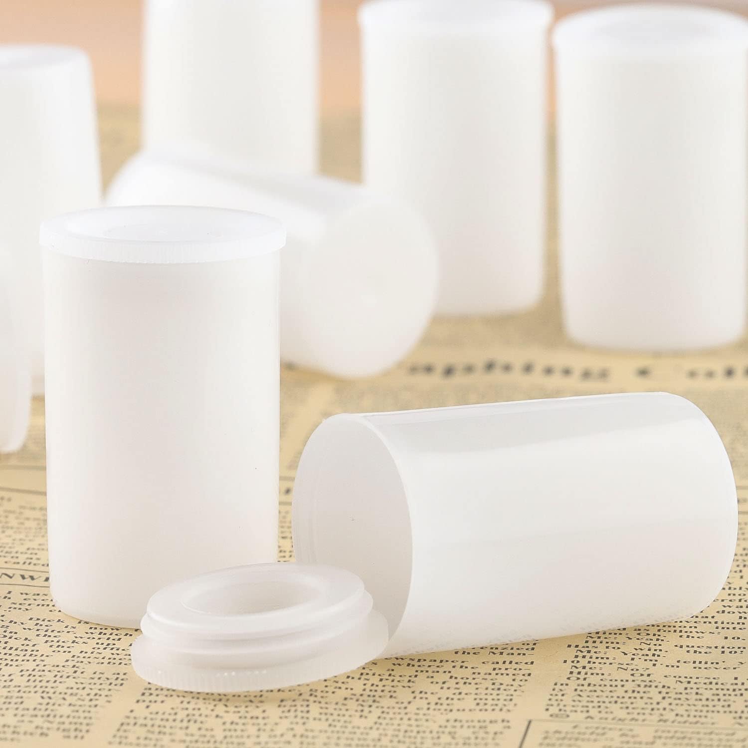 20 stuks foliedozen, filmdozen, dozen voor kunststoffolie, filmdozen met deksel, container voor kunststof folie voor het opbergen van kleine voorwerpen