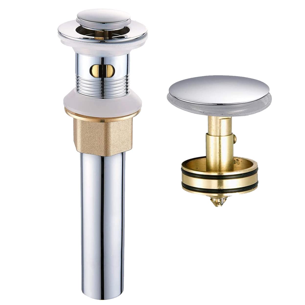 Wovier 1 1/2" Bathroom Faucet Vessel Vanity Sink Pop Up Drain Stopper
