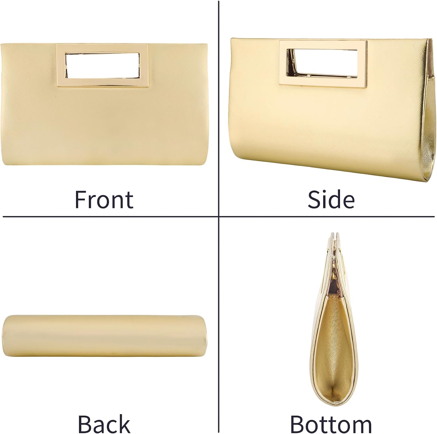 Clutch Purses for Women Evening Bag Leather Purses with Chain Evening Purse for Wedding Party Prom