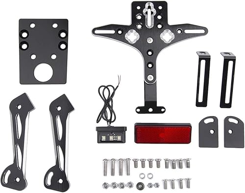 Miniatura 6 de Soporte de matrícula ajustable para motocicleta, soporte de aluminio CNC para Yamaha YZF 2004-2008 R11000 2005 2006 2007 04-08