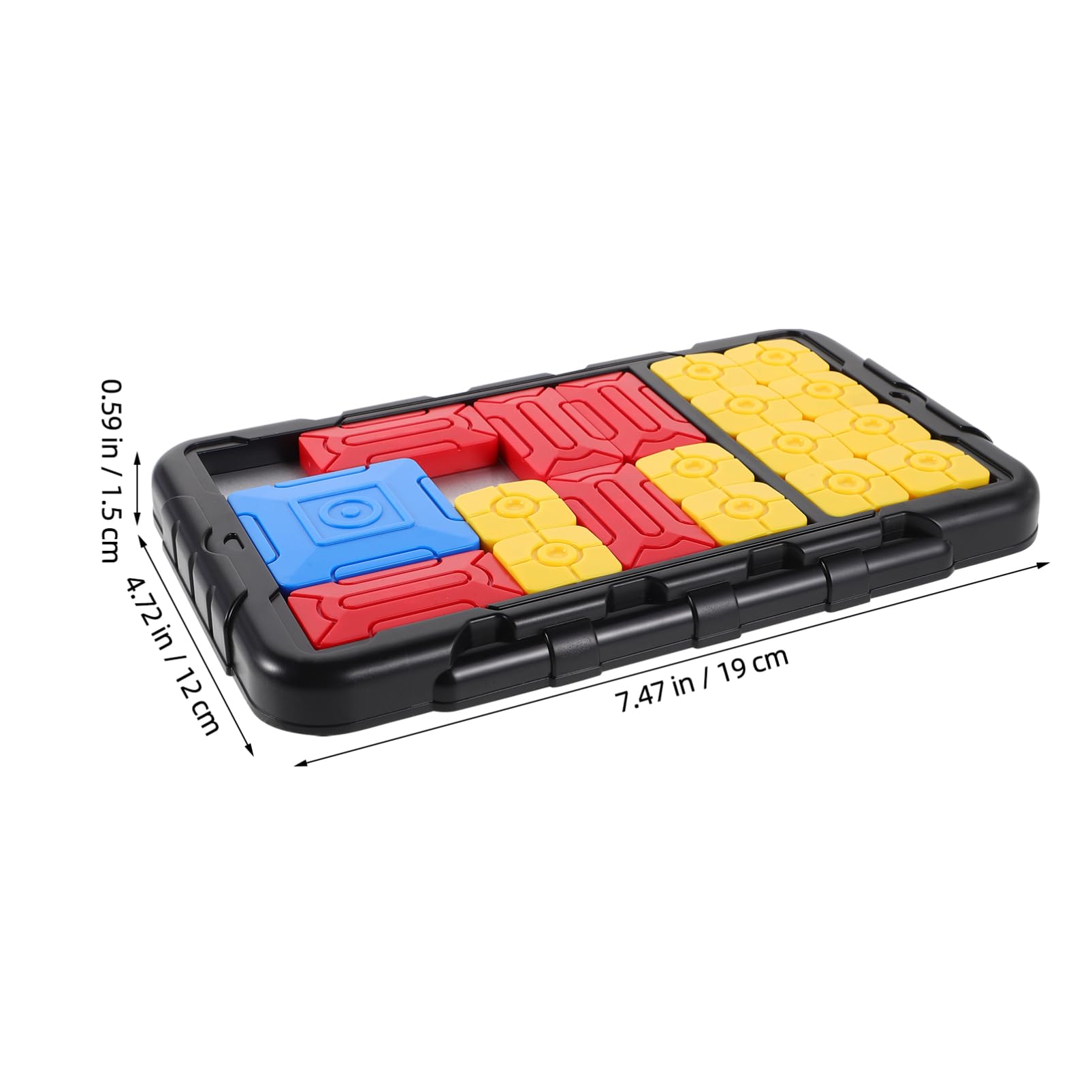 Milisten Portable Slide Puzzle Game Fun Puzzle for Adults Develops Spatial Thinking with Difficulty Levels for Travel Birthday