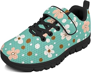 Zapatillas de deporte para niñas con cordones para niños y niñas, zapatos divertidos para correr, tenis de diseño de moda para niños