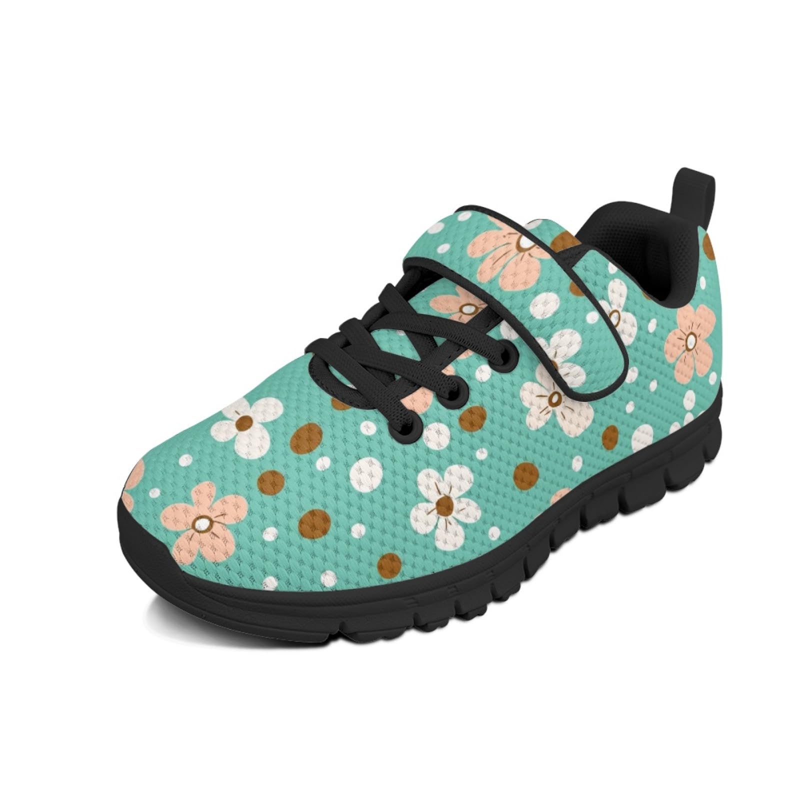 Girls' Sneakers Lace-Up Shoes for Kids Girls Funny Running Shoes Kids Stitch Fashionable Design Tennis Sneakers