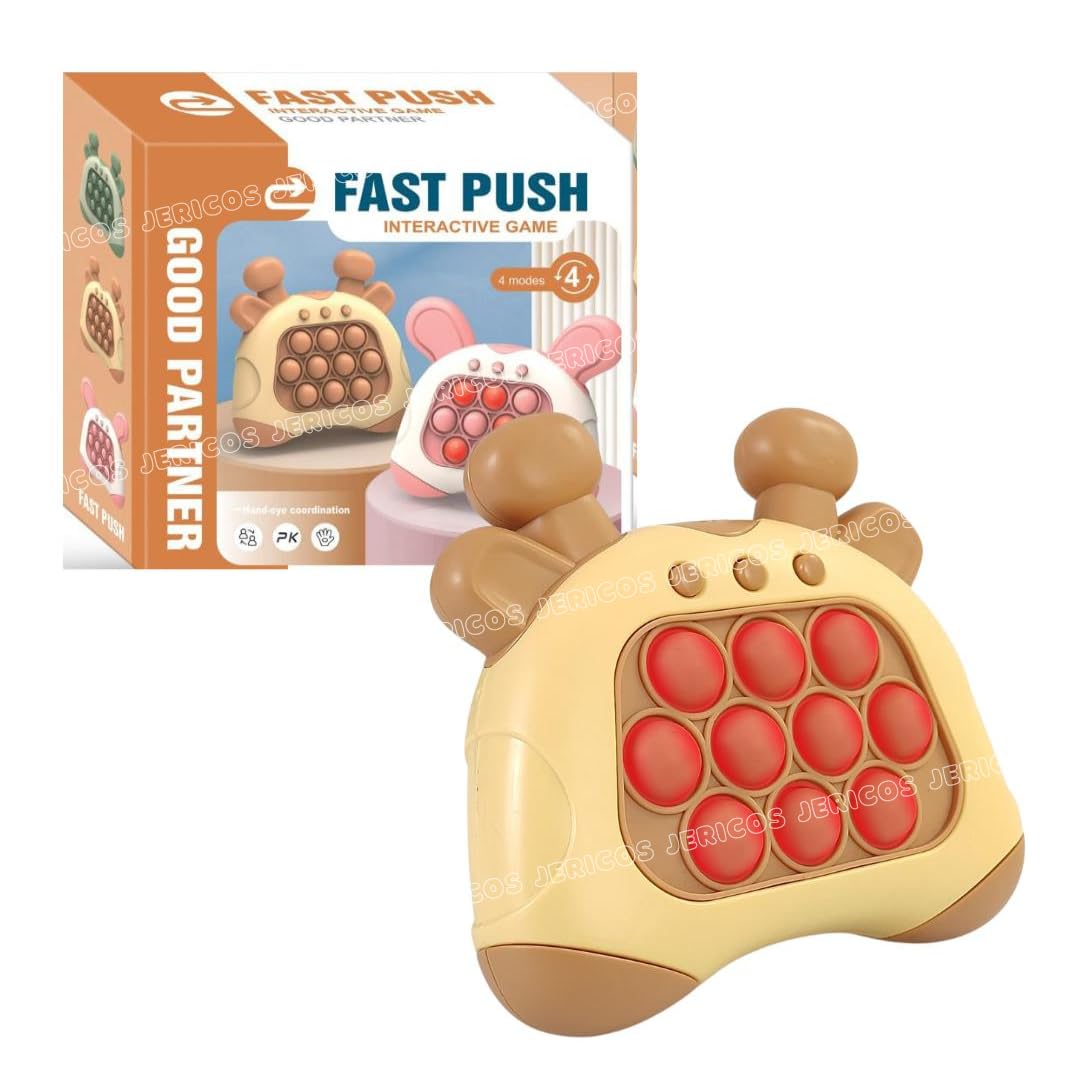 Jericos Fidget Pop It Game with Music, 4 Modes, Brain Exercise Toy for Kids 3+ Years | Fast Push Game Musical Toy for Kids - Boys & Girls 3 4 5 6 Years Gifting Fun Game (B0CZJ8YHYP) Amazon Price History, Amazon Price Tracker