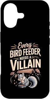 Every Bird Feeder Needs a Villain Squirrel Backyard Wildlife Case for iPhone 17