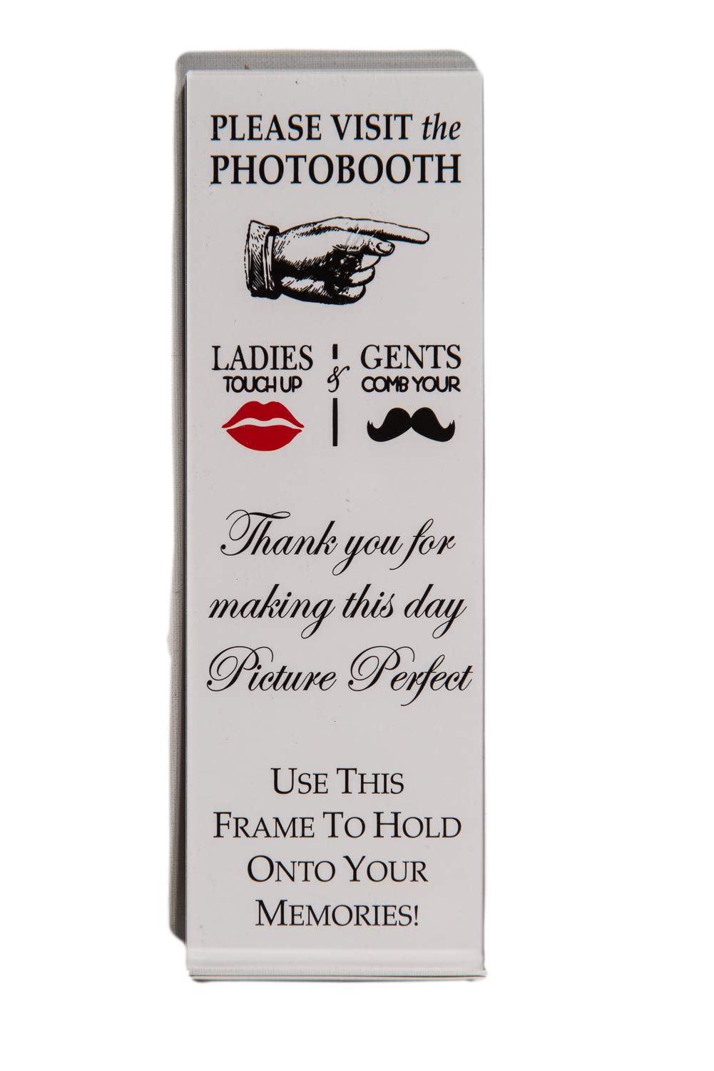 pbf PHOTO BOOTH FRAMES - 2x6 Inch Clear Acrylic Magnetic Picture Frame for Refrigerator, Office Cabinet, Locker, or Dishwasher - 12 Count