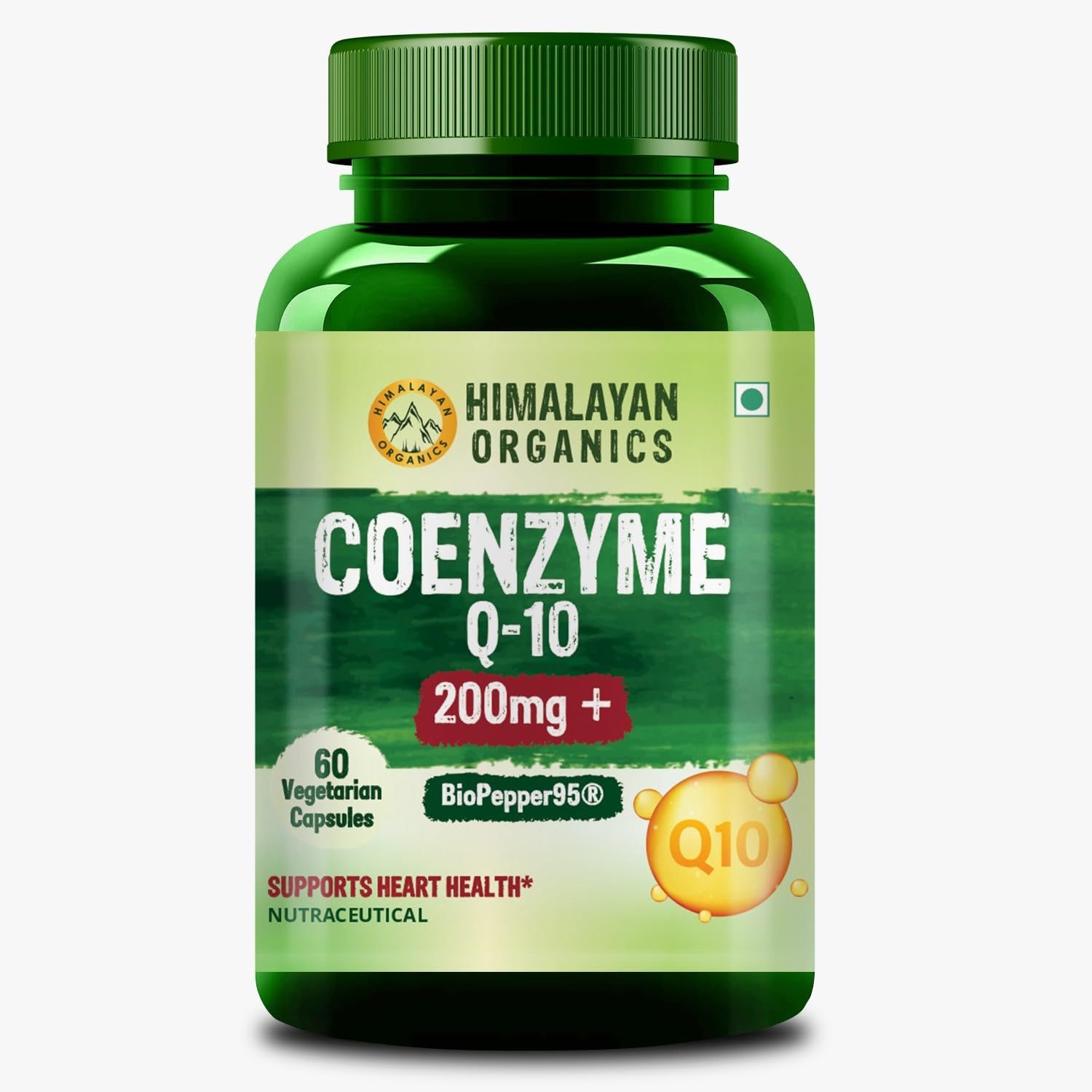 Himalayan Organics CoQ10-200mg With BioPepper - 5mg, COENZYME Q-10 Supplement | High Absorption I High Strength For Men And Women - 60 Veg Capsules (B09HMDC9P7) Amazon Price History, Amazon Price Tracker
