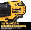 Dewalt 18V XR 2-speed cordless drill DCD708D2T (including brushless full metal gear, 13mm full metal quick tension chuck, LED work light, 2x battery, charger, belt clip, T Stak box)