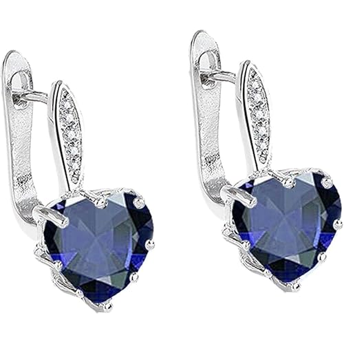 Sterling Silver Earrings for Women 2025 Love Heart Shape Stud Earrings Valentines Day Gifts Wedding for Her Birthday Jewelry