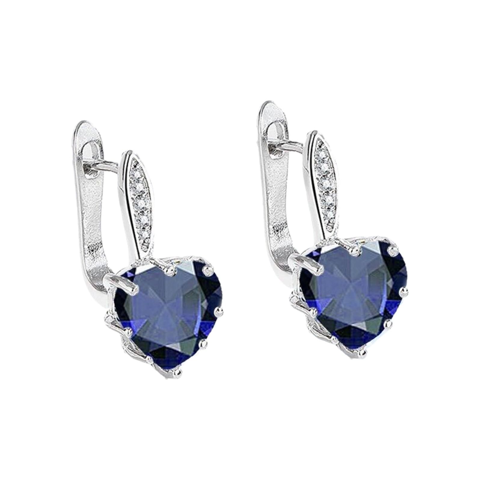 Sterling Silver Earrings for Women 2025 Love Heart Shape Stud Earrings Valentines Day Gifts Wedding for Her Birthday Jewelry