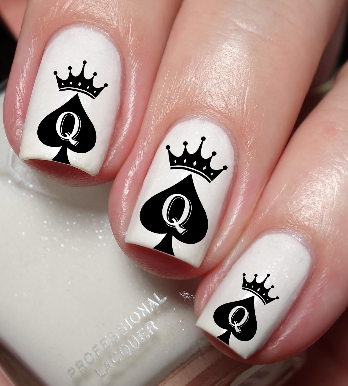 Queen of Spade Nail Art Decal Sticker