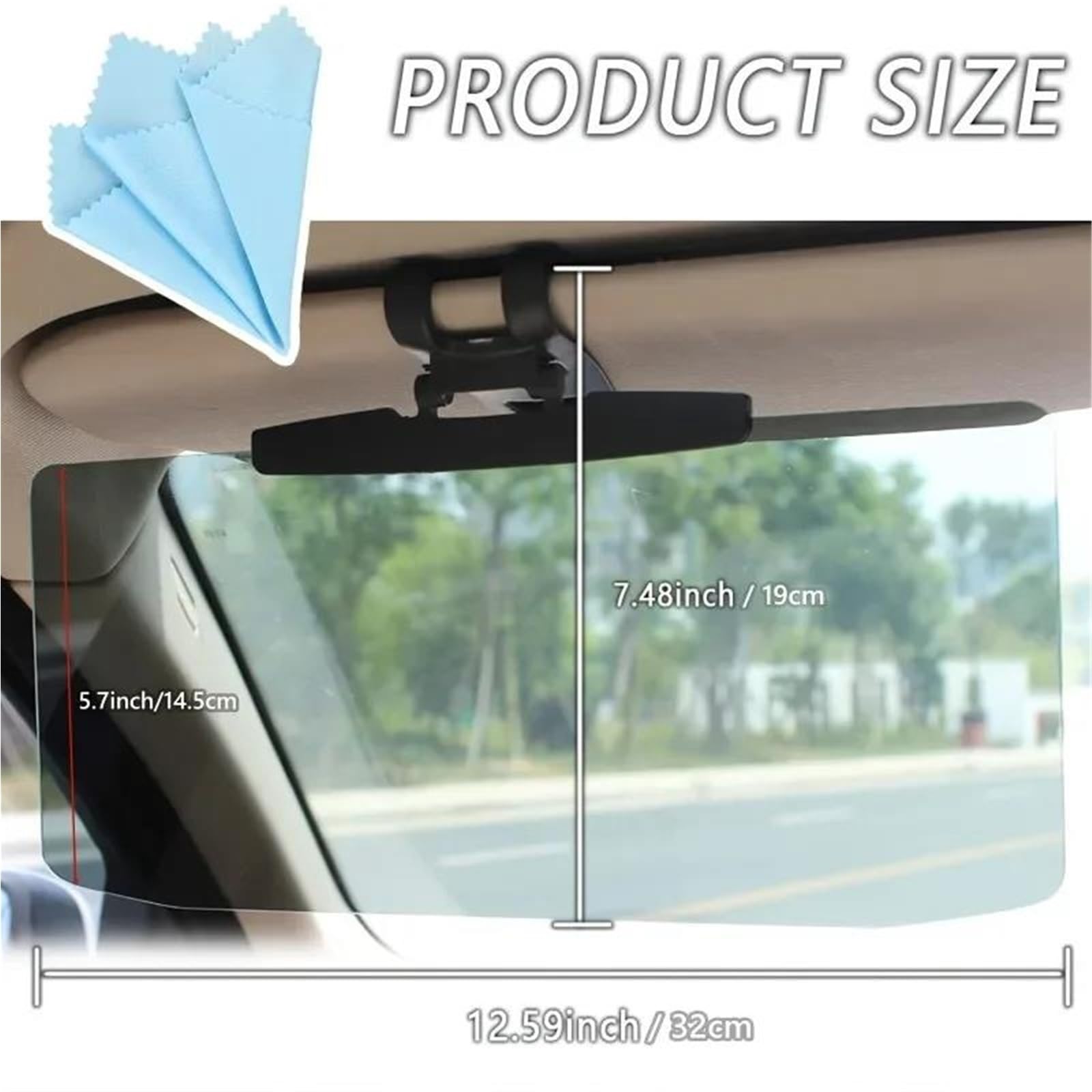 Parasol Automóvil Parasol Extensor Visera Solar con Protección UV Antideslumbrante para Buick para Enclave para Encore para Envision Sombrilla