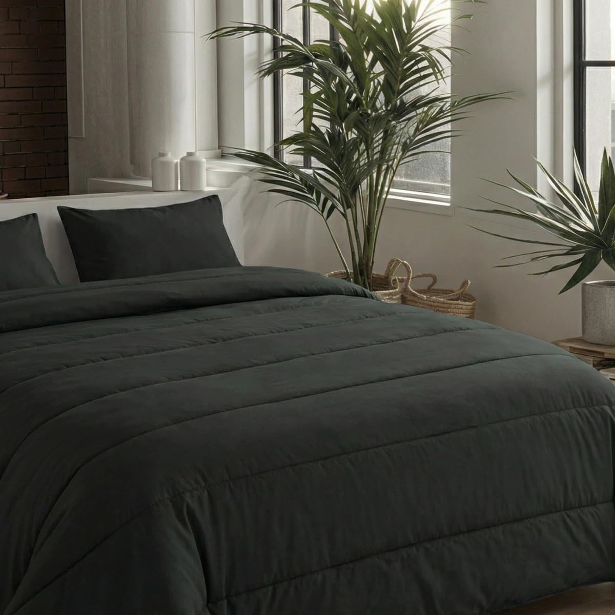 Zelesta® Comfort Uni 2-in-1 4-Jahreszeiten Ganzjahresbettdecke ohne Bezug – Bett in 10 Sek, Temperaturregulierend, Waschbar 40°C, Atmungsaktiv, Milbendicht, Mikrofaser