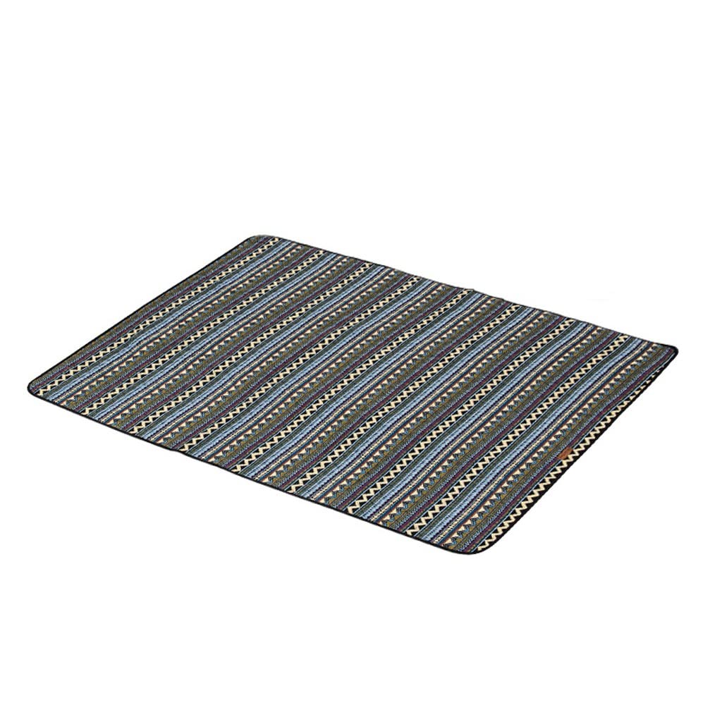 MHTCJ Three-layer Thicken-proof Heat Insulation Camping Picnic Mat Outdoor Portable Tour Mat (Color : A, Size : One size)