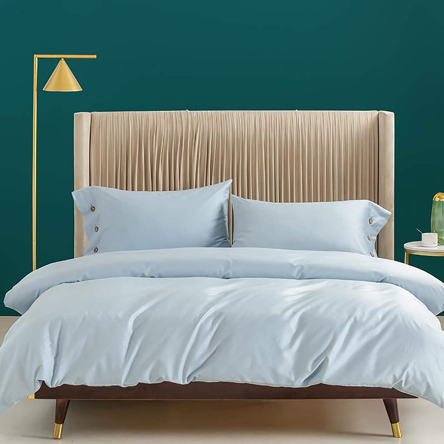 MGEMJMJ 100% Solid Color Egyptian Cotton Duvet Cover,Luxurious Super Soft Quilt Cover,Hotel Level Premium Breathable Comforter Cover(Size:220x240cm(87x94inch),Color:C)