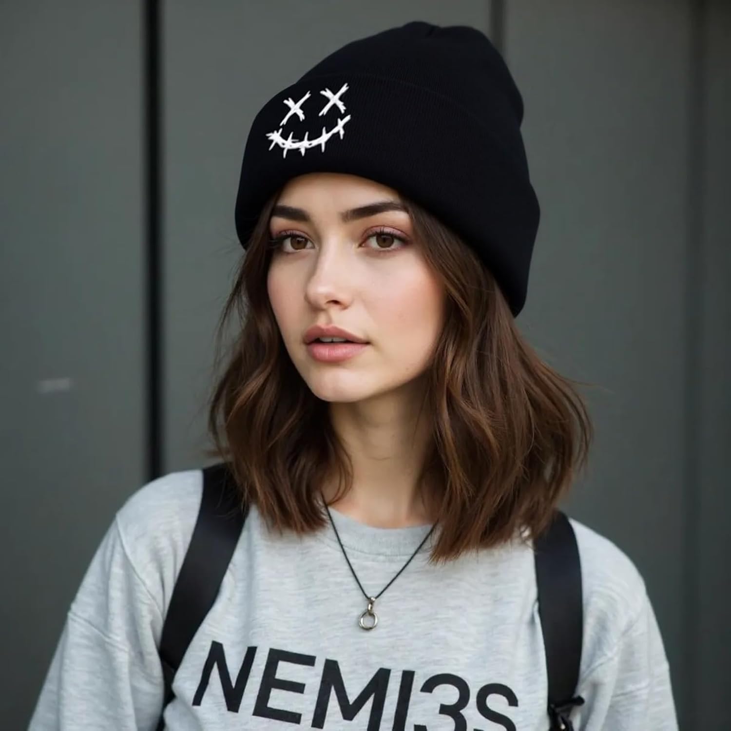 Fashion Beanie for Men Beanies Women,Warm Winter Hats for Men Embroidery Unisex Knit Hat Skull Cap - Image 3