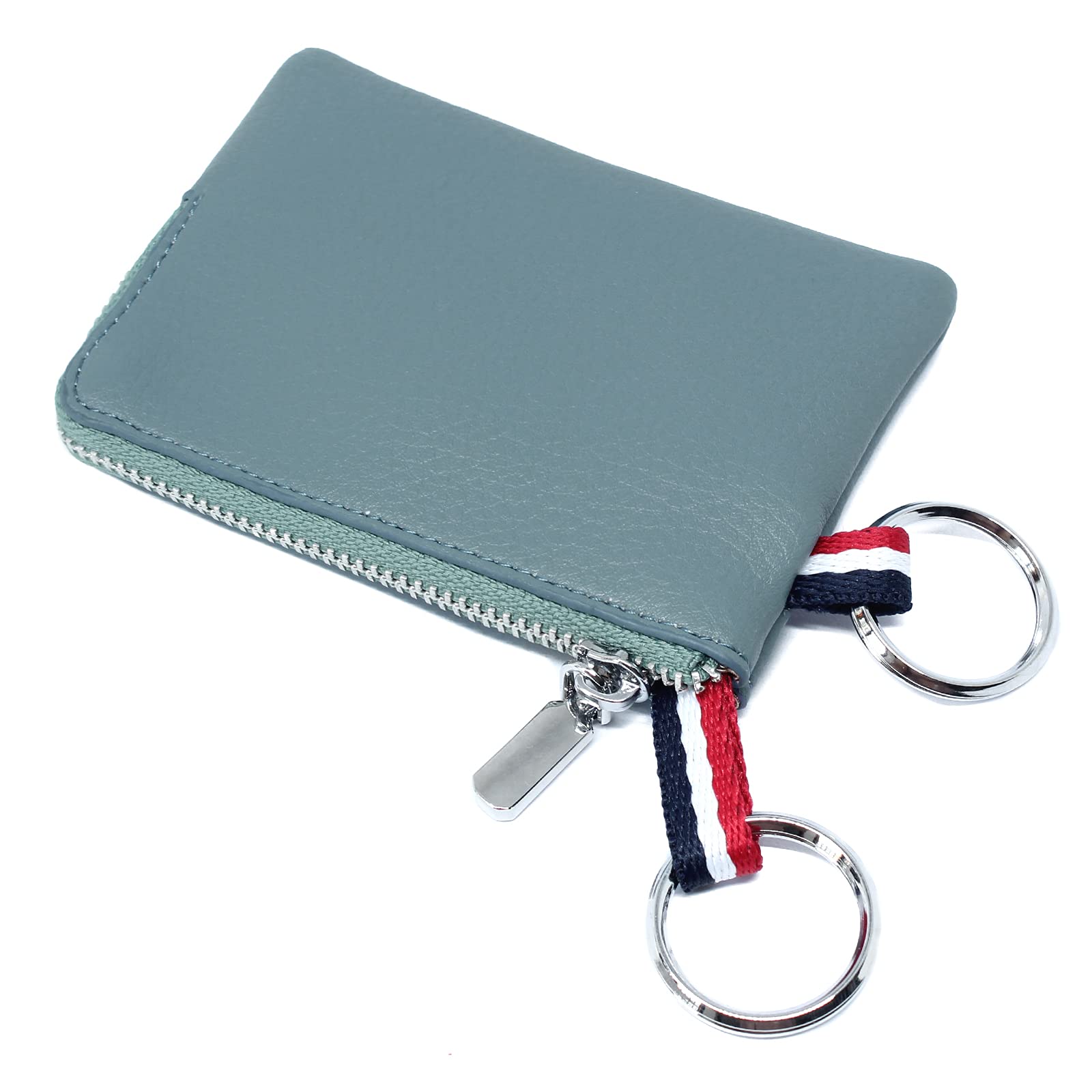 Leather Coin Purse, Change Purse for Men Women (Blue, standard)