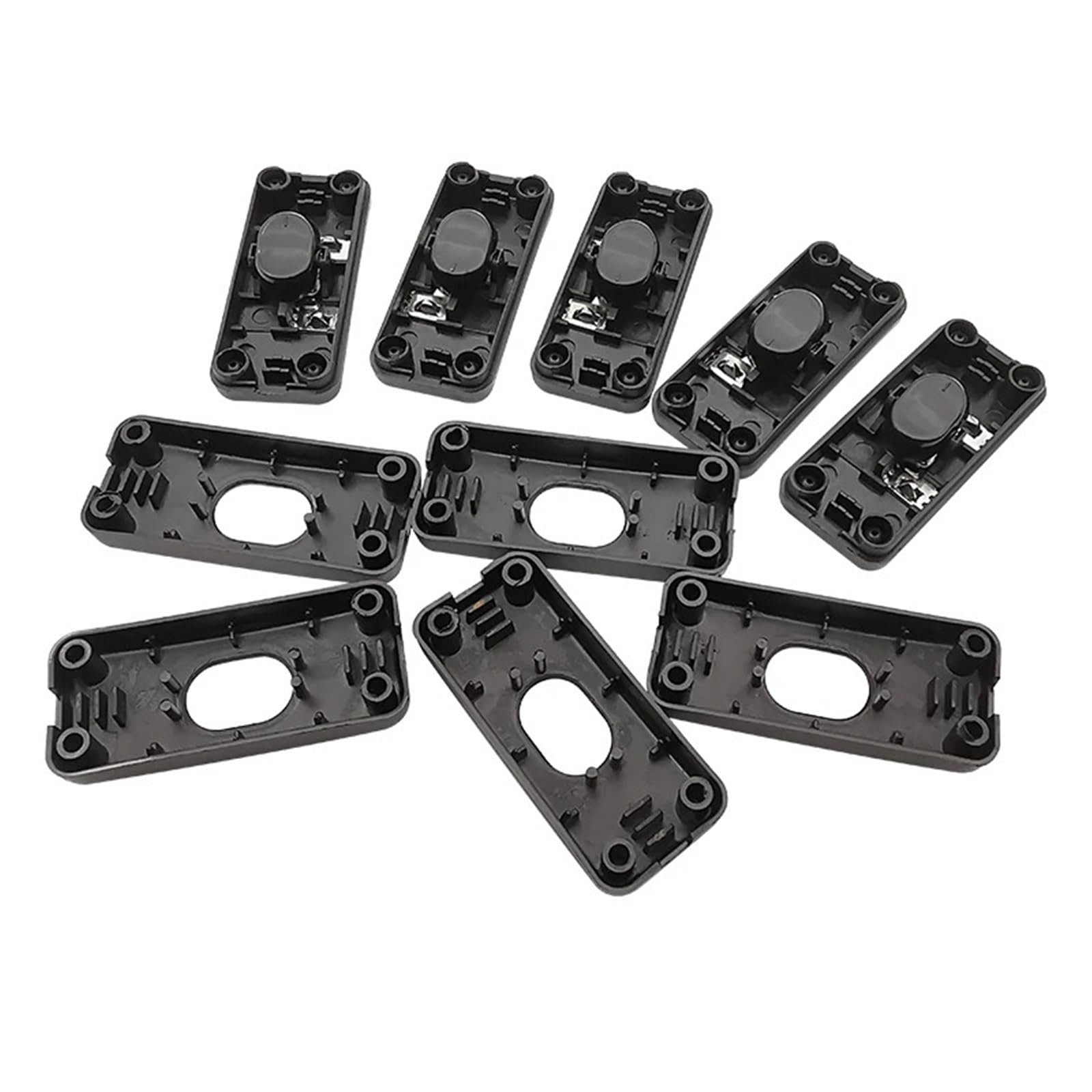 Interruptor en línea negro de 110-250V para cable de lámpara de mesa en pack de 5 unidades 7