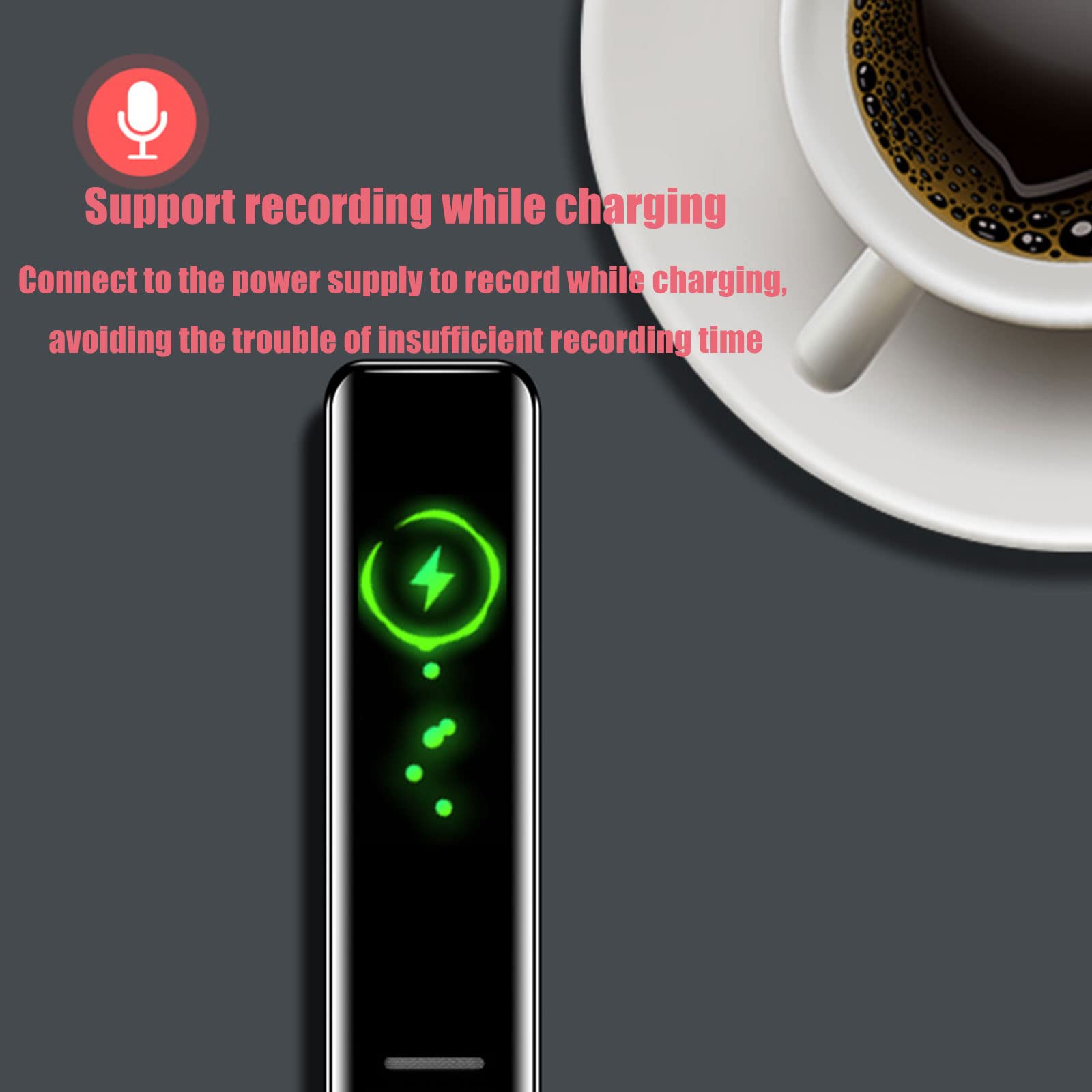 Diktiergerät Digital High-Definition Zero Noise Voice Recorder Student Class Meeting Recording Voice Recorder