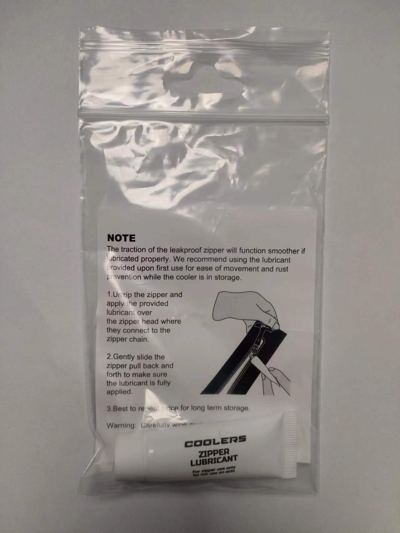 Rider coolers LubeTube Zipper Lubricant, Cooler Lubricant, 2 fl oz