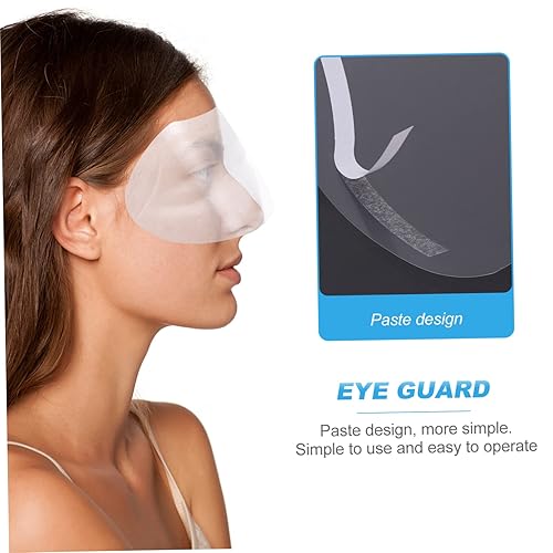 Miniatura 3 de 100 piezas de escudo de ducha para peluquería máscara de ojos visera facial al aire libre para salones de peluquería protección de material duradero