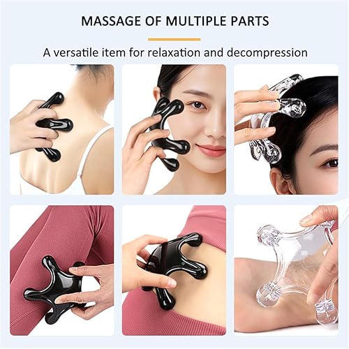 Miniatura 6 de Herramientas de masaje de punto de activación, 2 masajeadores manuales de cuerpo completo de 5 patas, masajeador de tejido muscular profundo,