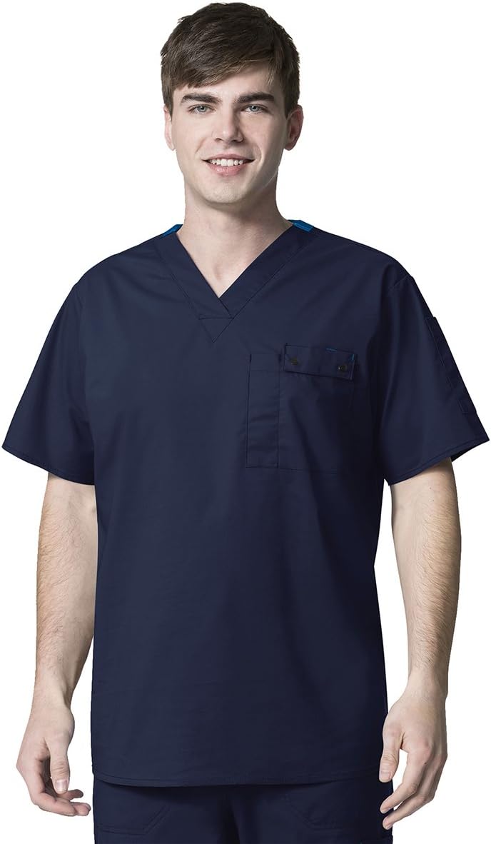 WonderWink Men's Wonderflex Honor Scrub Top