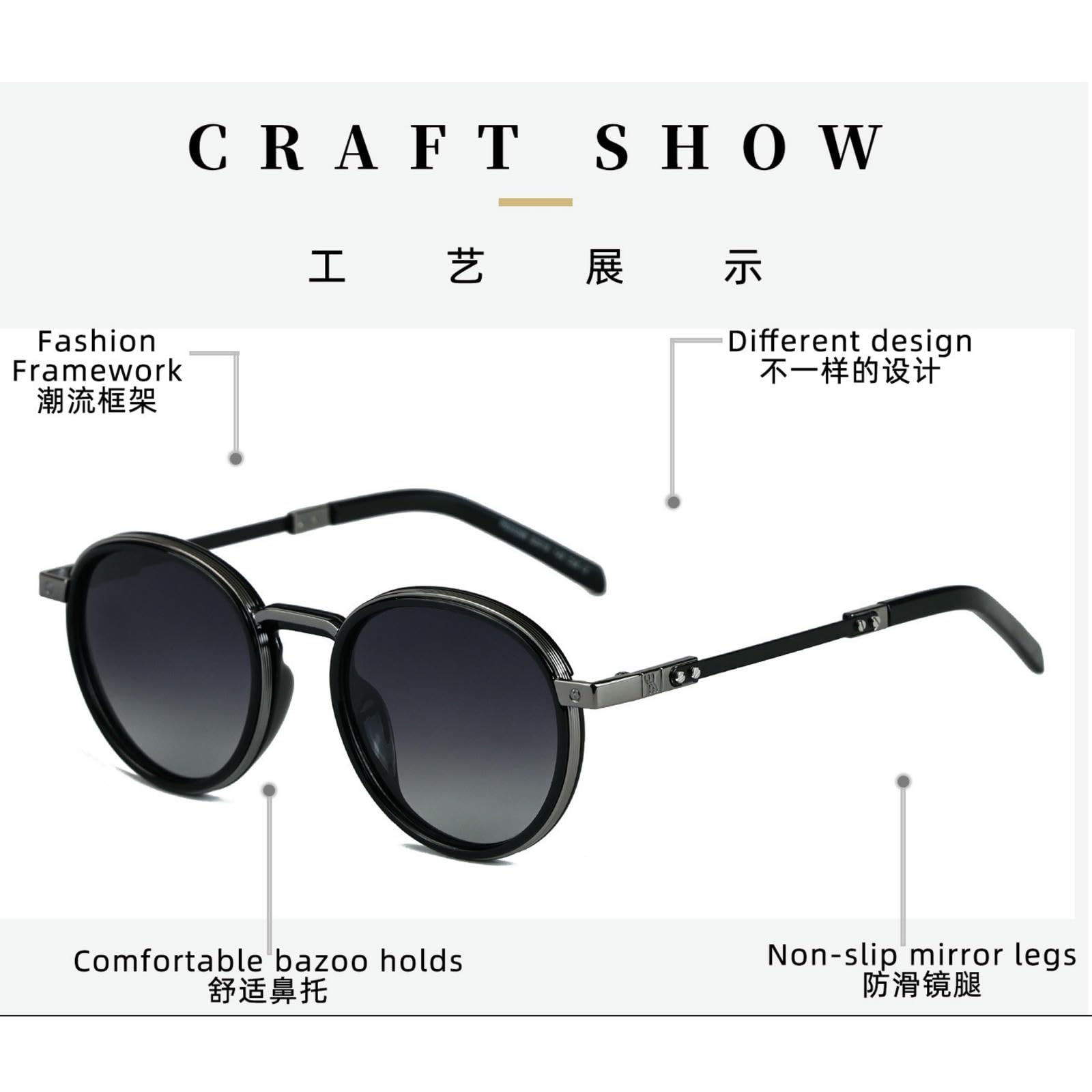 Sonnenbrille Damen Frauen Mode Kleiner Rahmen Straßenfotografie Outdoor Reisen Strand Sonnenbrille-c56 Schuss Grau