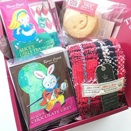 Amazon 母の日 入学 誕生日 内祝 ギフトセット アリス ティータイム ギフトセット B 紅茶 アリス ガールズ ティー アリス チョコレート グレイ ミニタオル アイリッシュチェック 焼き菓子 フェイスビスケット