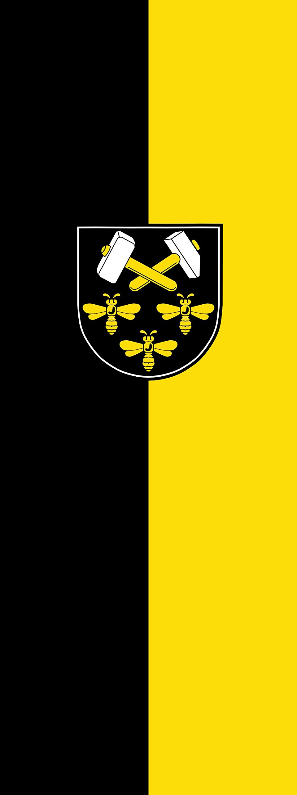 Drapeau Peißenberg 400x150 cm pavillon vertical de 6m2 pour mât