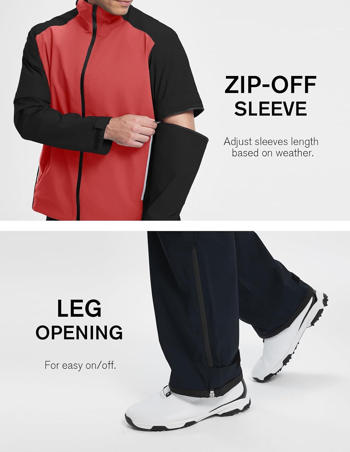 fit space Waterproof Golf Rain Suits for Men Performance Rain Jackets and Pants for All Sports - Image 5