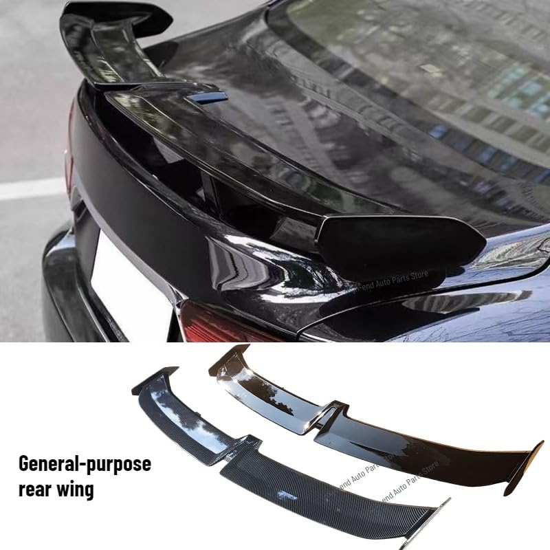 Uniwersalny tylny spojler ogon skrzydło zderzak samochodowy unikanie kolizji akcesoria samochodowe nieperforowany ogon mewy skrzydło GT(Carbon fiber grain)