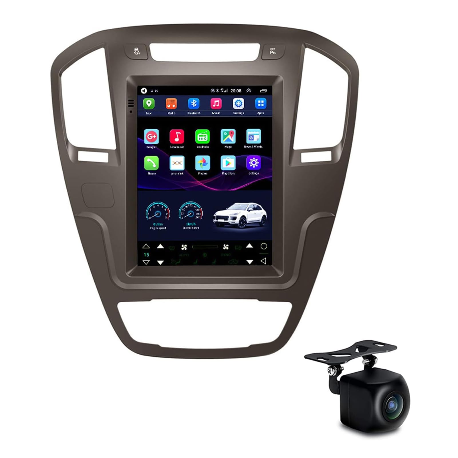 genérico Autorradio con Bluetooth, navegación GPS y Android 15 para Opel Insignia/Buick Regal 2009-2013. Pantalla táctil de 9,7 Pulgadas. Plug & Play. Soporte Completo para RCA. WiFi. Controles en el