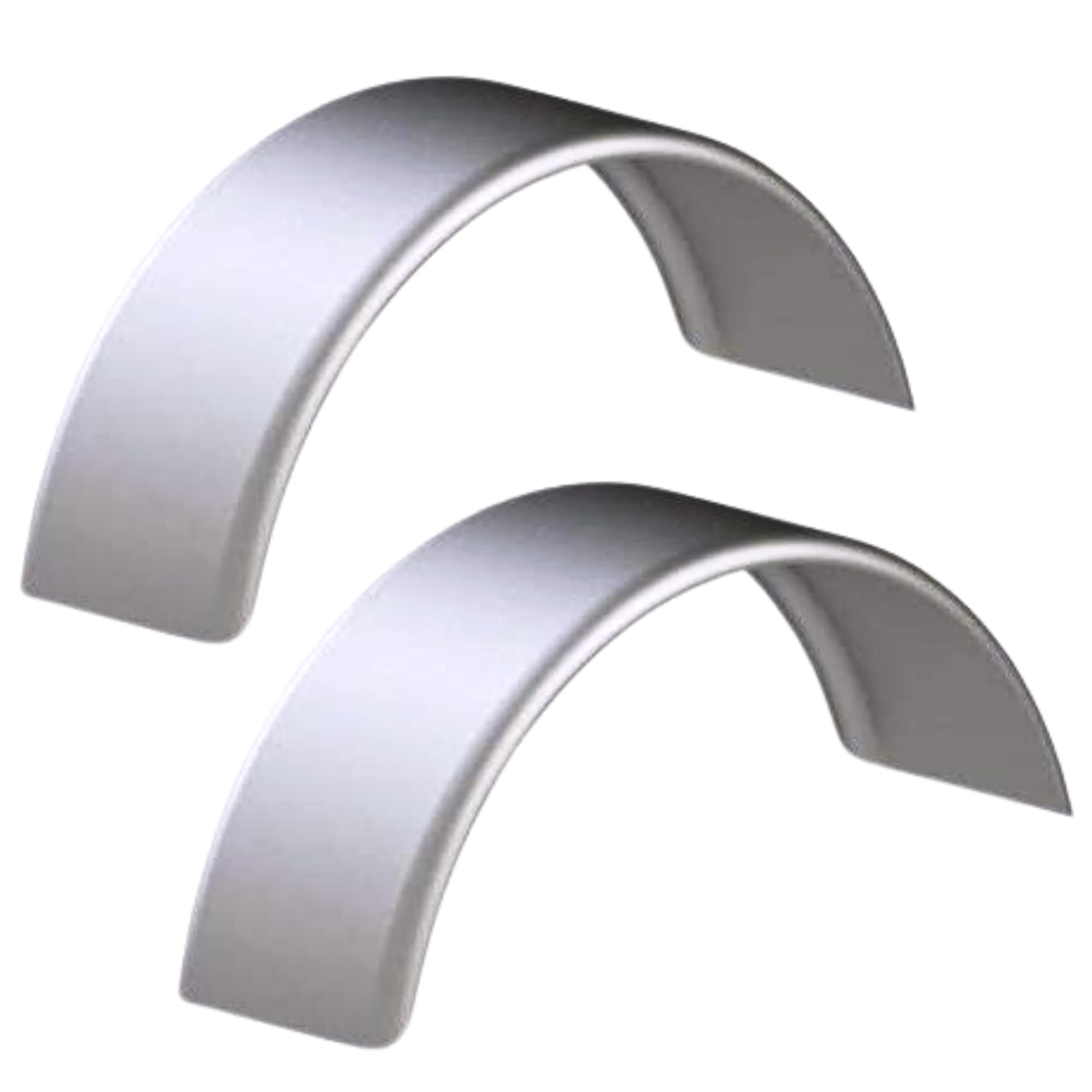 Tie Down Trailer Fenders – Single Axle, 16 Gauge Galvanized Steel – for 15" Tire Assemblies Only – 31.5" L x 10" W x 13" H (Set of 2)