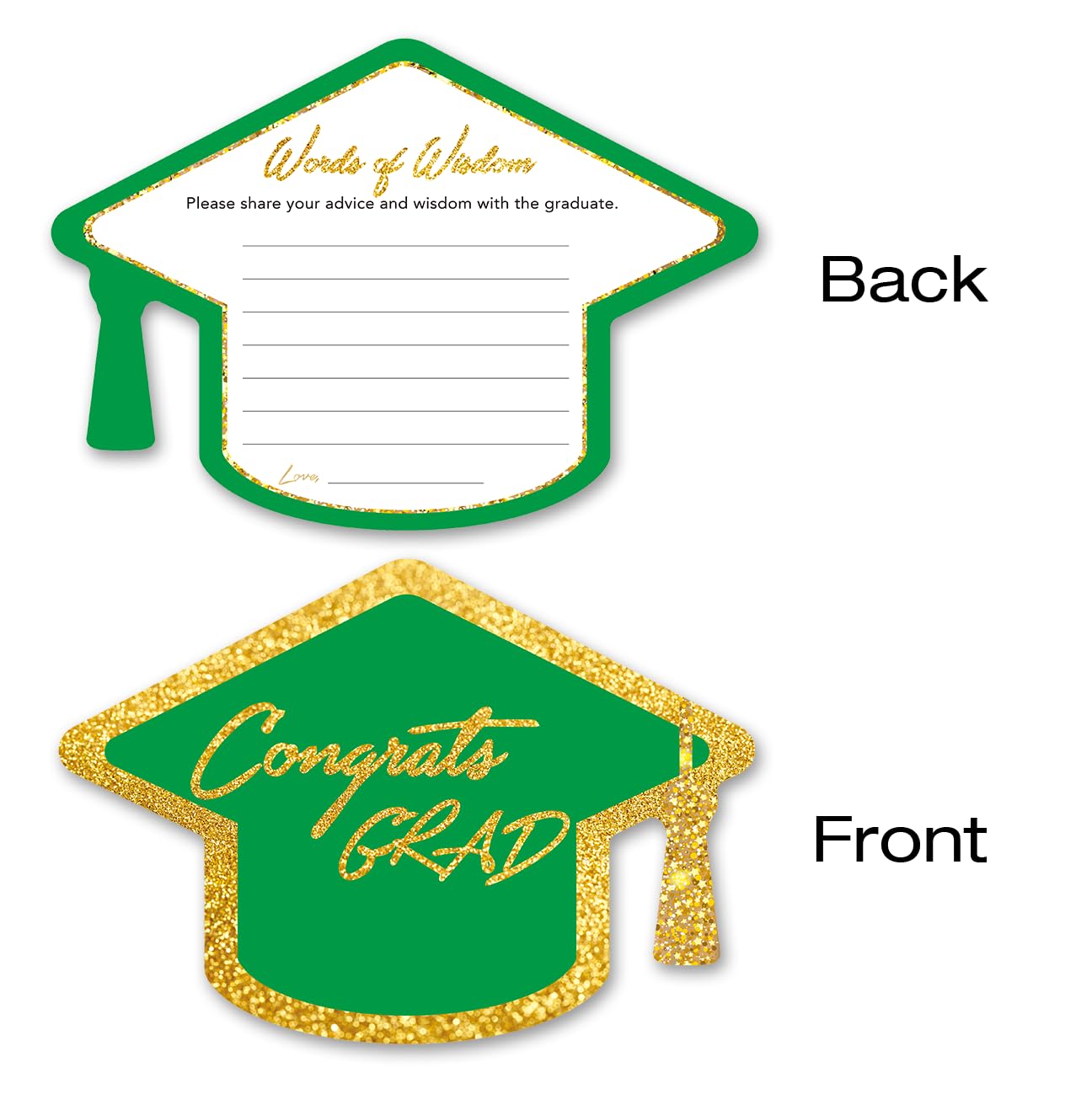 green cards to college grads Amazon.com: Yuzi-n Graduation Advice Cards for The Graduate (50 Pack), High  School or College Graduation Party Games Decorations Supplies, Well Wishes  Cards for Graduates, Advice For The Graduate Cards (Green) : Home